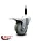 Service Caster 3.5'' Gray Poly Swivel 7/8'' Expanding Stem Caster Total Lock Brake SCC-EXTTL20S3514-PPUB-78 - alternate 4
